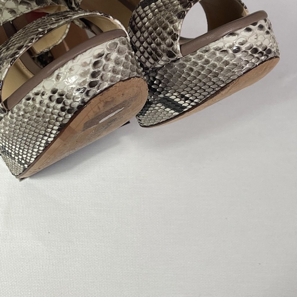 Alexandre Birman Python Leather Sandals. Size 5 - image 4